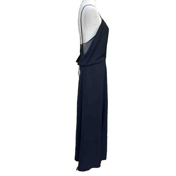 Six.Crisp.Days Nasty Gal Women's Black Deuces Are Wild Crepe Maxi Dress size L - Picture 10 of 16